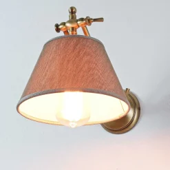 Giovanni Battista Wandlampe Bronze Hell aus Echt-Messing Snodo* Wandleuchten|Esszimmer Lampen