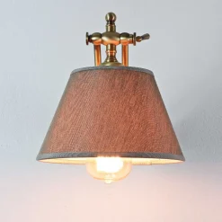 Giovanni Battista Wandlampe Bronze Hell aus Echt-Messing Snodo* Wandleuchten|Esszimmer Lampen