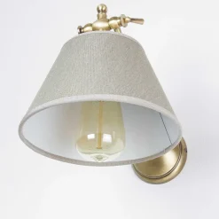 Giovanni Battista Wandlampe Bronze Hell aus Echt-Messing Snodo* Wandleuchten|Esszimmer Lampen