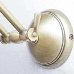 Giovanni Battista Wandlampe Bronze Hell aus Echt-Messing Snodo* Wandleuchten|Esszimmer Lampen