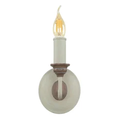 Elstead Wandlampe CANDELA 8 Holz Shabby Weiß Kerze Lampe* Designerlampen|Rustikale Lampen