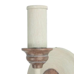 Elstead Wandlampe CANDELA 8 Holz Shabby Weiß Kerze Lampe* Designerlampen|Rustikale Lampen
