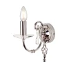 Elstead Wandlampe CANDELA in Nickel mit Kristall Klassisch* Kristalllampen|Designerlampen