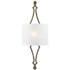 Outlet Elstead Wandlampe CARO in Blattgold Weiß B:29cm Leuchte