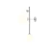 ALDEX Wandlampe Chrom Weiß Glas Kugeln Metall 2-flmg blendarm* Wandleuchten|Badezimmer Lampe