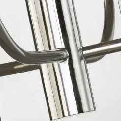 Online Elstead Wandlampe Chrom Weiß 2x E14 in Nickel Weiß Metall Stoff