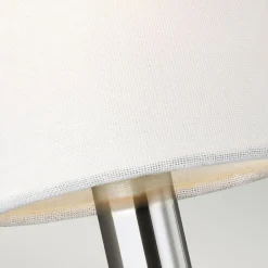 Online Elstead Wandlampe Chrom Weiß 2x E14 in Nickel Weiß Metall Stoff