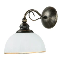 Jupiter Wandlampe DELMARE Shabby Braun antik Wohnzimmer* Glaslampen|Shabby Chic Lampen