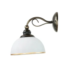 Jupiter Wandlampe DELMARE Shabby Braun antik Wohnzimmer* Glaslampen|Shabby Chic Lampen