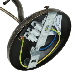 Jupiter Wandlampe DELMARE Shabby Braun antik Wohnzimmer* Glaslampen|Shabby Chic Lampen