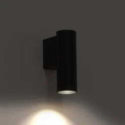 Nowodvorski Wandlampe Downlight innen Schwarz GU10 R35 Metall Modern H: 12 cm