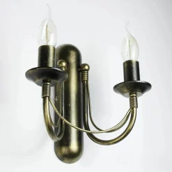 Outlet Nowodvorski Wandlampe E14 Metall Rustikal 2-flammig ARES