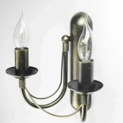 Outlet Nowodvorski Wandlampe E14 Metall Rustikal 2-flammig ARES