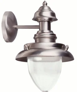 Lido Wandlampe Echt-Messing Glas Haustür Maritim* Außenleuchten Antik|Außenwandleuchten