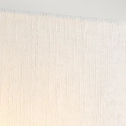 Hot Elstead Wandlampe eckig Stoff Up Down E27 Creme Chrom