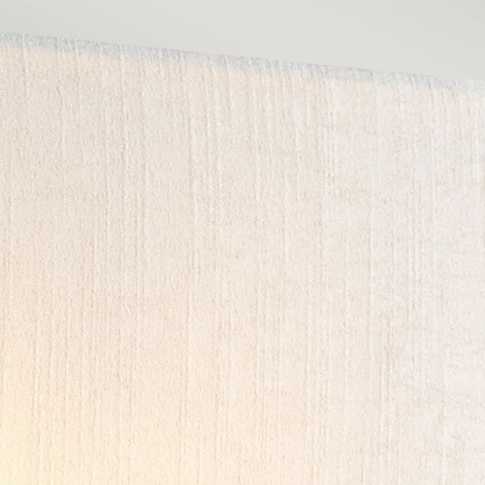 Hot Elstead Wandlampe eckig Stoff Up Down E27 Creme Chrom