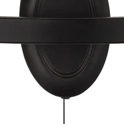 Searchlight Wandlampe Eisen mit Schalter 2-flammig Schwarz E14 B: 32 cm* Rustikale Lampen|Wohnzimmerlampen