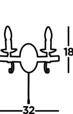 Searchlight Wandlampe Eisen mit Schalter 2-flammig Schwarz E14 B: 32 cm* Rustikale Lampen|Wohnzimmerlampen