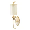 Sale Elstead Wandlampe ELIF in Blattgold Creme B:19cm Lampe