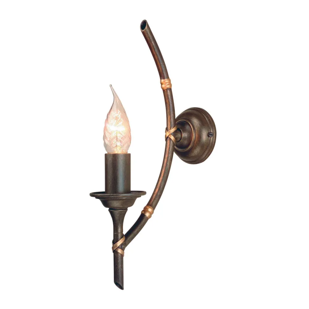 Elstead Wandlampe FARGESIA Bambus Design Metall E14 Flur* Wandleuchten