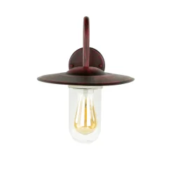 Easylight Wandlampe für Außen Schwarz Rot Antik E27 GÖTEBORG* Rustikale Lampen|Maritime Lampen