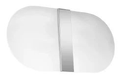 Clearance Sollux Wandlampe Glas Metall blendarm 35 cm breit Weiß Chrom