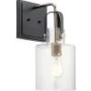 Hot Elstead Wandlampe Glas Metall E27 42,1 cm hoch DEIRA