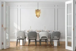 Searchlight Wandlampe Glas Metall E14 IP44 in Messing Champagner* Flurlampen|Metall Lampen