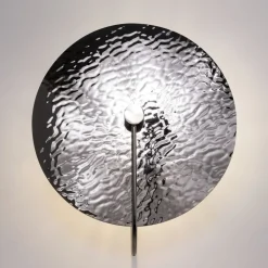 Maytoni Wandlampe Glas Metall G9 Ø 40 cm H: 44,5 cm Chrom rund* Wandleuchten|Flurlampen