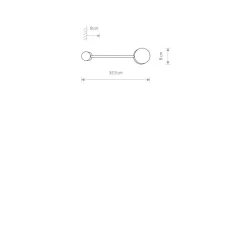 Nowodvorski Wandlampe GX53 Schwarz Metall Modern 32,5 cm ONORA* Wandleuchten|Flurlampen