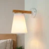 Easylight Wandlampe Holz Lampe Modern Skandinavisch Leuchte* Wandleuchten|Stofflampen