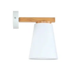 Easylight Wandlampe Holz Lampe Modern Skandinavisch Leuchte* Wandleuchten|Stofflampen