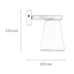 Easylight Wandlampe Holz Lampe Modern Skandinavisch Leuchte* Wandleuchten|Stofflampen