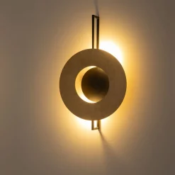 Clearance Nowodvorski Wandlampe Holz Metall B: 50 cm 2x GX53 dekorativ indirekt