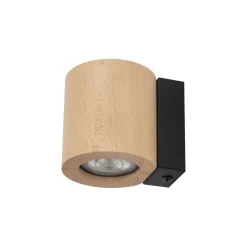 New TK Lighting Wandlampe Holz Metall GU10 H: 8,5 cm klein Downlight