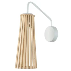 New Nowodvorski Wandlampe Holz Weiß Dover