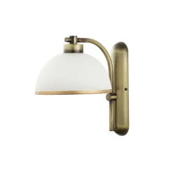 Jupiter Wandlampe in Messing antik Glas Wohnzimmer Leuchte* Wandleuchten|Küchenlampen