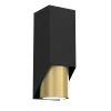 Luminex Wandlampe in Schwarz Messing GU10 stilvoll akzentuiert* Wandleuchten|Flurlampen