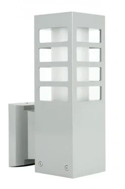 Discount SU-MA Wandlampe in Silber H:25cm klein eckig E27