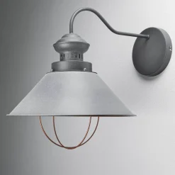 Best Nowodvorski Wandlampe innen Grau Kupfer E27 Industrie Design