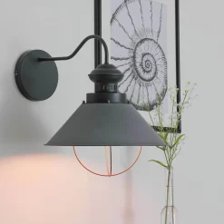Best Nowodvorski Wandlampe innen Grau Kupfer E27 Industrie Design