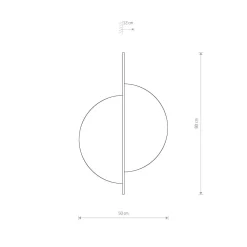 Outlet Nowodvorski Wandlampe innen Holz Metall H: 80 cm groß für 2x GX53