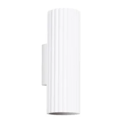 Sollux Wandlampe innen klein H: 20 cm Weiß 2x GU10 Up Down Alu