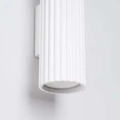 Sollux Wandlampe innen klein H: 20 cm Weiß 2x GU10 Up Down Alu