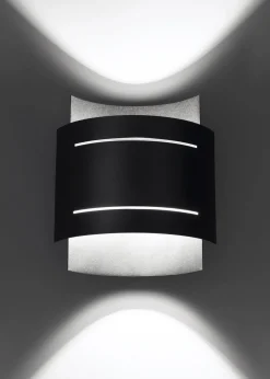 Best Sollux Wandlampe innen Schwarz Metall Up Down indirektes Licht