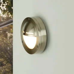 Lido Wandlampe IP64 rund Maritim Haustür Treppe außen* Außenwandleuchten|Rustikale Lampen