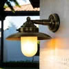 Online Lido Wandlampe KAVALA Messing Glas IP64 Maritim E27