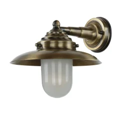 Online Lido Wandlampe KAVALA Messing Glas IP64 Maritim E27