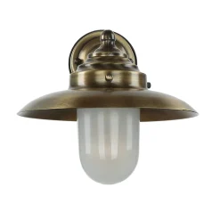 Online Lido Wandlampe KAVALA Messing Glas IP64 Maritim E27