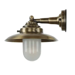 Online Lido Wandlampe KAVALA Messing Glas IP64 Maritim E27